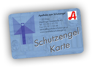 Kundenkarte der Apotheke zum Schutzengel in Wien